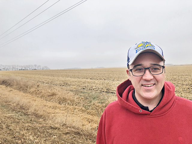Keith Alverson and his dad, Ron, had their South Dakota farm used as a test site to measure carbon sequestration for corn production. They found they had sequestered enough carbon in the soil to show the farm was not only carbon neutral but sequestered enough carbon that equated to offsetting the emissions of 370 cars, Image by Chris Clayton